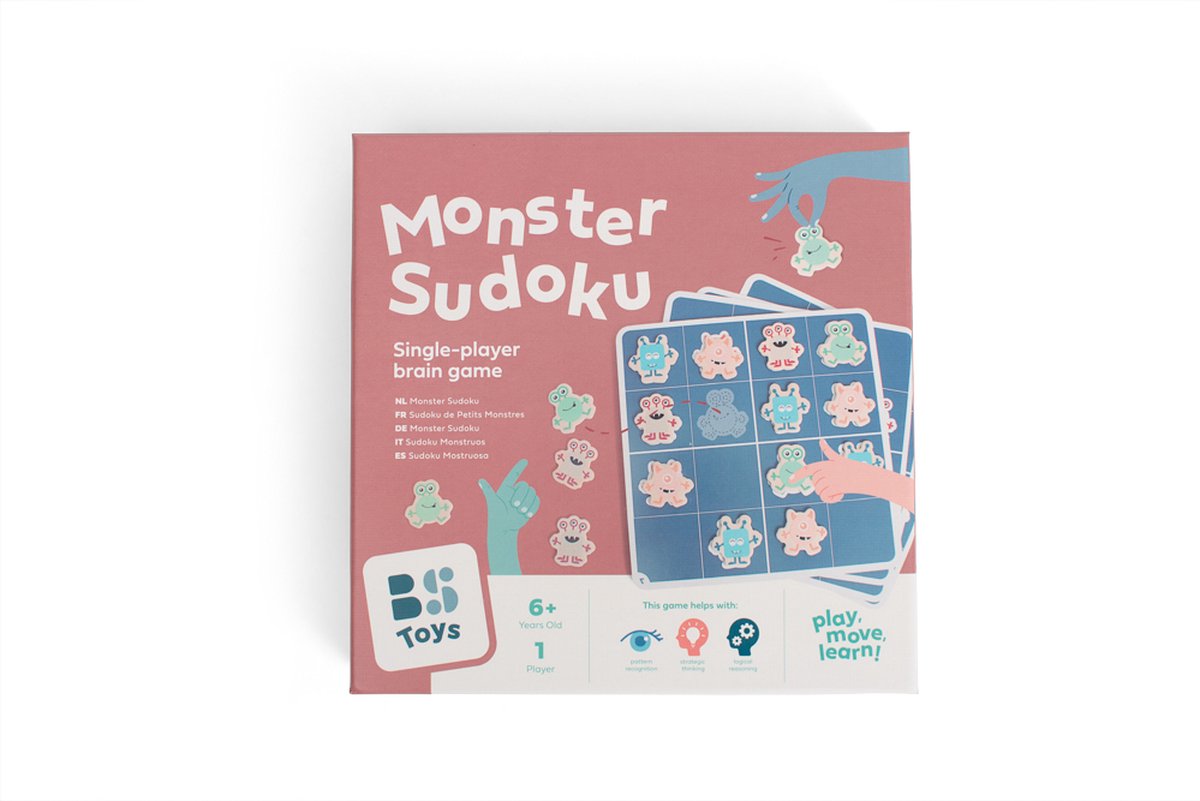 BS Toys Monster Sudoku - sudoku - jouet éducatif - jeu de table - jeu de société - dès 6 ans