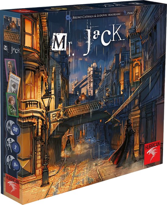 Mr. Jack Londres - Jeu de société d'enquête - Spécialement pour 2 joueurs