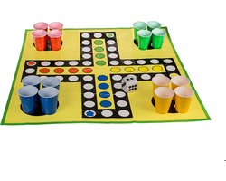 Mens Erger Je Niet XXL Drankspel - Groot Bordspel voor Volwassenen