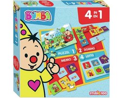 Bumba bordspel - 4 in 1 - puzzel, lotto, domino en memo