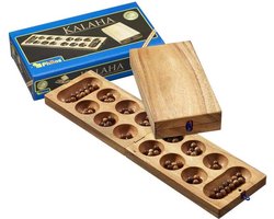 Philos Klap Kalaha Spel - Houten bordspel voor 2 spelers vanaf 6 jaar
