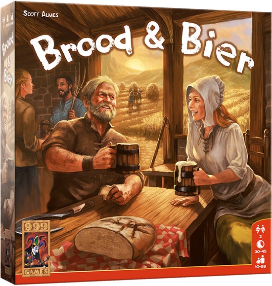 999 Games - Brood & Bier - Jeu de plateau - Jeu de stratégie - 2 joueurs - Jeu de société