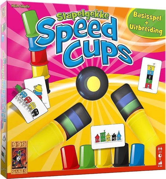 999 Games - Stapelgekke Speed Cups - Actiespel - Vrolijk actiespel voor het hele gezin - Kinderspel - Familiespel