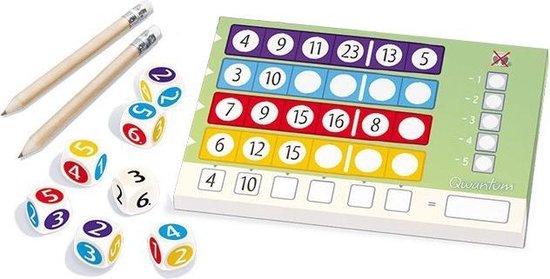 White Goblin Games - Qwantum bloks (extra scorebloks) - Dobbelspel - 2 tot 4 spelers - Familiespel - jaar - Uitbreiding