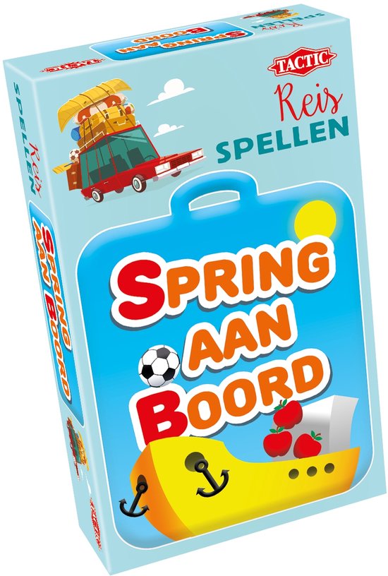 Tactic Spring aan Boord – Bordspel – Compacte Editie – Woord- en Categorie Spel – Jaar – 2 of Meer Spelers
