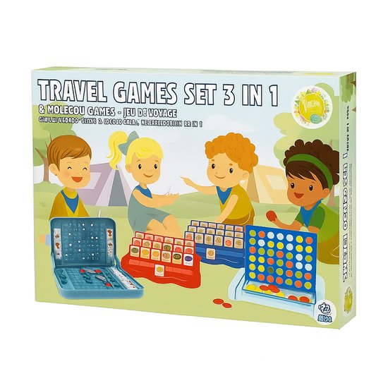 Reisspellen 3 in 1 - Tachan - Set van 3 Spellen - Travel game