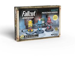 Fallout: Wasteland Warfare - Robots: Protectron Workers - Uitbreiding - Modiphius Entertainment - Ongeschilderd