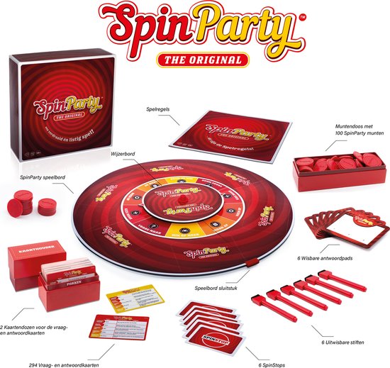 Fuel For Fun Spin Party - Bordspel -6 spelers - jaar