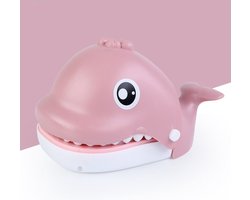 Roze Walvis met Kiespijn - Spel Bijtende - Drankspel Krokodil