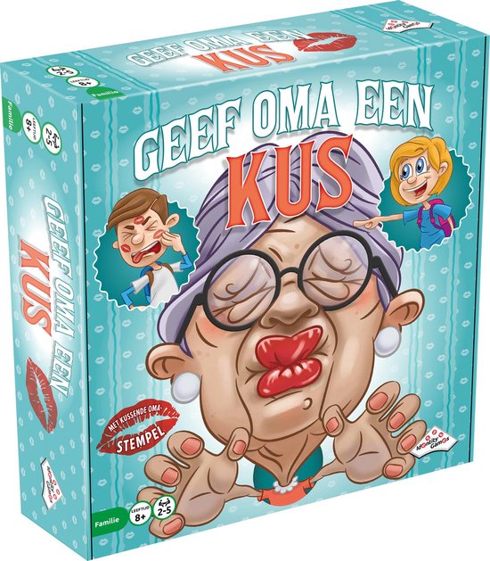 Geef Oma Een Kus - Familiespel -5 spelers jaar