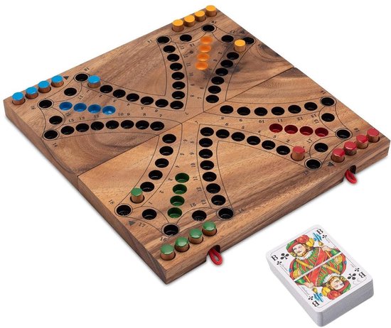 Keezenspel – Handgemaakt Houten Keezen Bordspel Personen | Traditioneel Belgisch Kaarten- & Bordspel | Cadeau Tip | Uit de Oude Doos