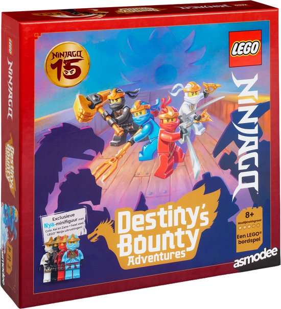 LEGO NINJAGO Destiny’s Bounty Adventures - Jeu de société coopératif - 2 à 4 joueurs - Dès 8 ans - Niveau de difficulté ajustable