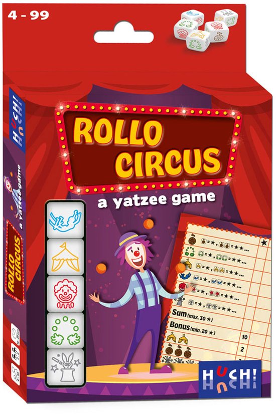 Rollo: A Yatzee Game - Circus - Dobbelspel (NL/FR)