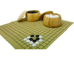 HOT Games Go spel bamboe potten set met Urea stenen en bord.