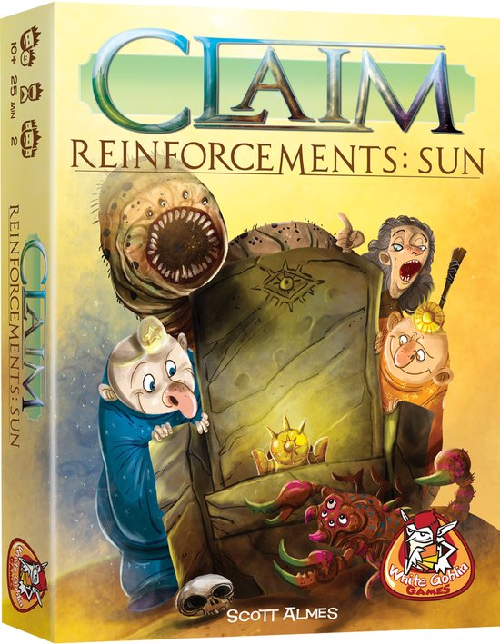 White Goblin Games - Claim Reinforcements: Sun - Jeu de cartes - 2 joueurs - Jeu de cartes tactique - Dès 10 ans - Jeu de cartes avec factions uniques