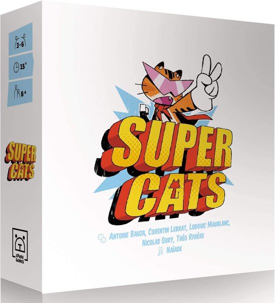Bordspel Super Cats - Strategisch kaartspel -4 spelers - Leuke gezinsactiviteit - ShopVlot