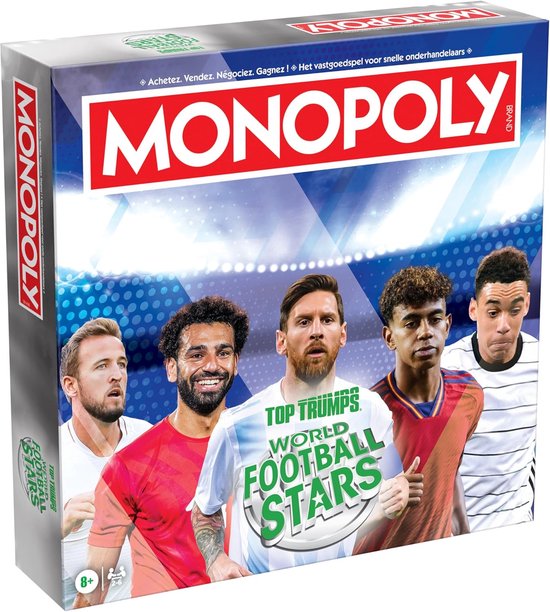 Monopoly bordspel World Football Stars voetbal editie - 2 tot 6 spelers - jaar - WK