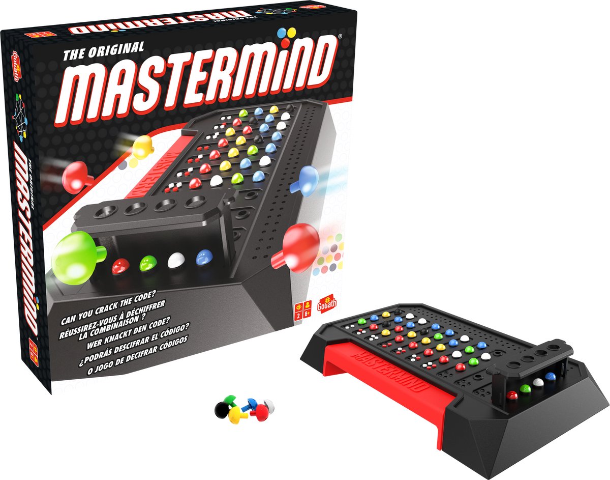 Goliath Mastermind Classic - Jeu de logique et déduction - 2 joueurs - Déchiffrez le code
