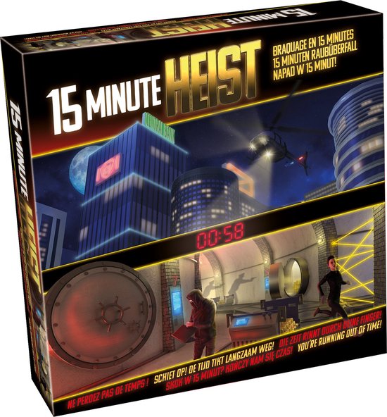 Tactic 15 Minute Heist – Bordspel – Coöperatieve Bankroof tegen de Klok – Teamwork en Tactiek – Escape Game Beleving – 2 tot 4 Spelers – Jaar
