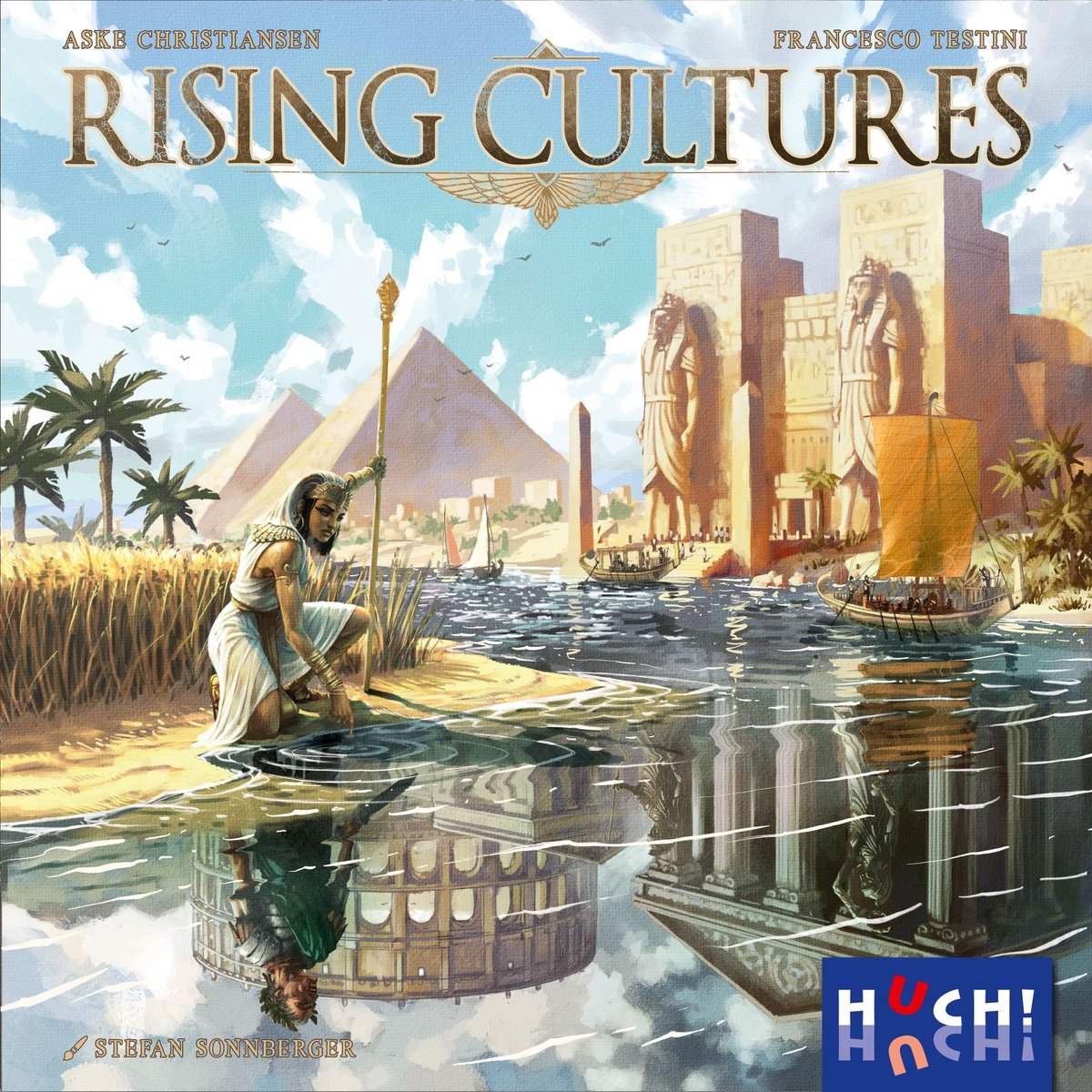 HUCH! bordspel Rising Cultures strategisch spel spelers.