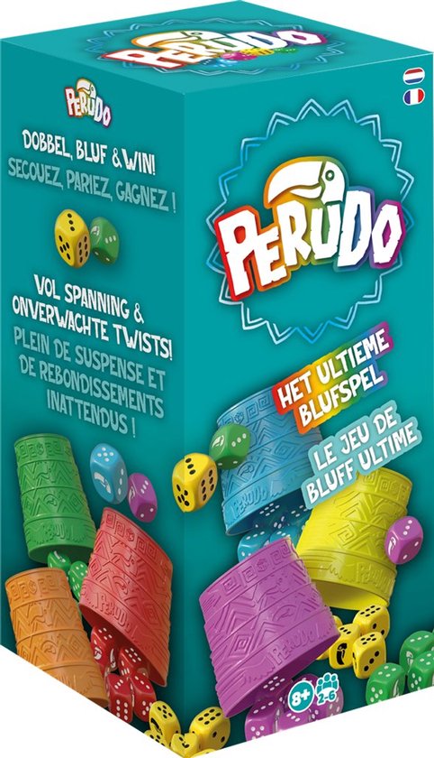 Perudo – Spannend Dobbelsteen Blufspel | Gezelschapsspel voor 2-6 Spelers | Vanaf 8 Jaar | Liar’s Dice Variant
