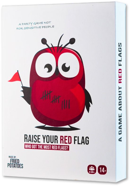 Raise Your Red Flag Original | Partyspel | Kaartspel voor Vrienden en Groepen | Engelse Versie | 2–20+ Spelers