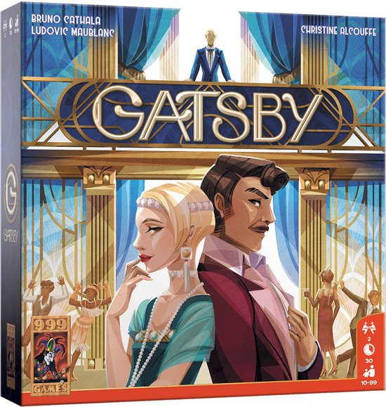 999 Games - Gatsby - Bordspel - Bloedstollend tactisch tweespelersspel!