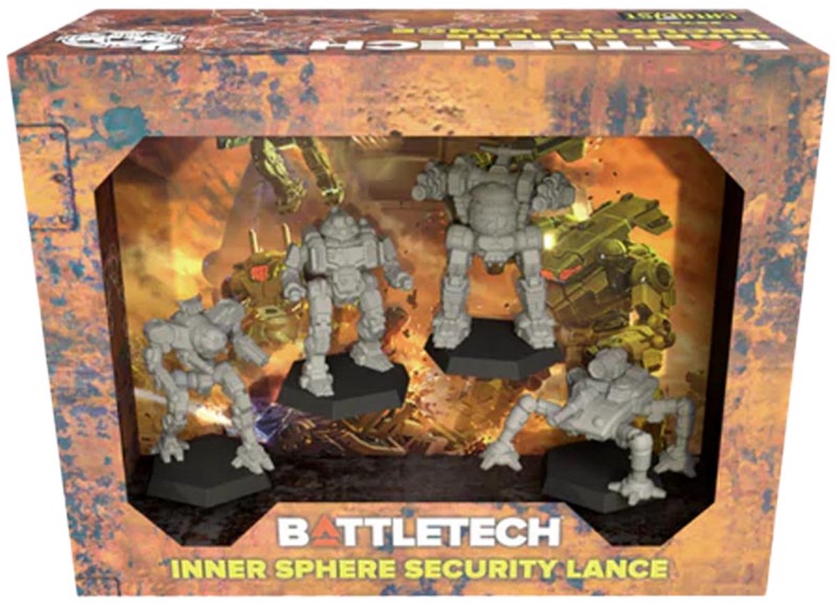 BattleTech: Inner Sphere Security Lance - Figurines - Catalyst Game Labs
