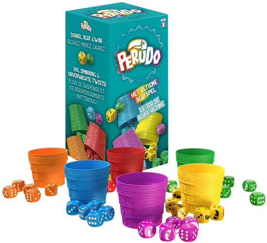Perudo – Spannend Dobbelsteen Blufspel | Gezelschapsspel -6 Spelers | Jaar | Liar’s Dice Variant