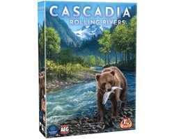 White Goblin Games - Cascadia: Rolling Rivers - Dobbelspel - 1 tot 4 spelers - Gezelschapsspel - Natuur & Strategie - Flip-Roll-and-Write spel