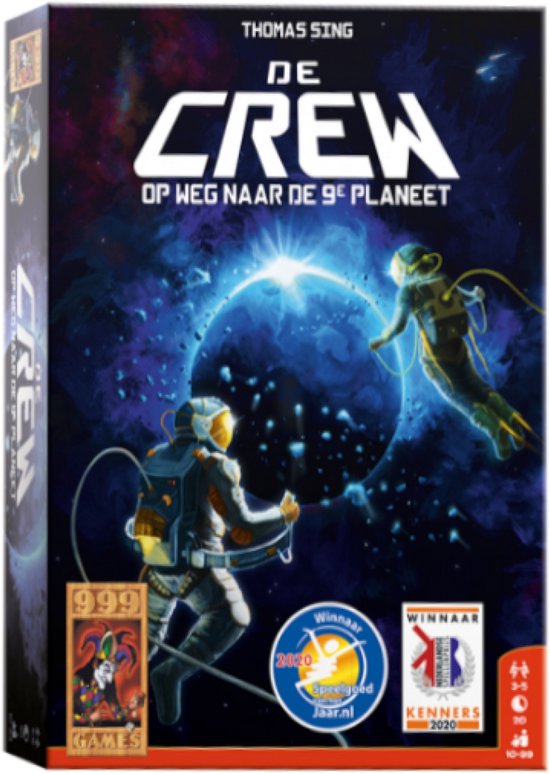 999 Games - De Crew - Kaartspel - Werk samen en win - 50 verschillende missies - Met variant -spelers - Gezelschapsspel - Klein cadeautje