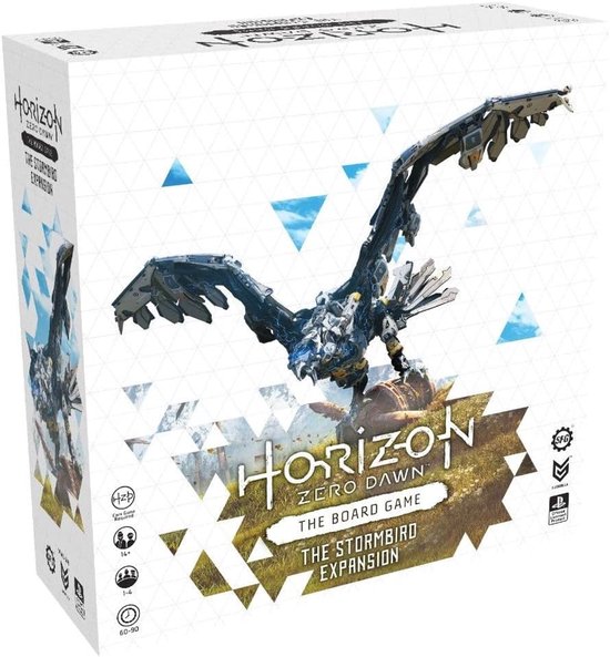 SnelShoppen - Jeu de société Horizon Zero Dawn Extension Stormbird pour 1 à 4 joueurs dès 14 ans - Jeu coopératif et stratégique avec combats aériens et au sol palpitants