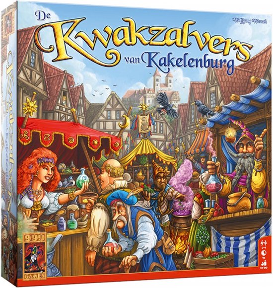 999 Games - De Kwakzalvers van Kakelenburg - Bordspel - Familiespel - Speel met z'n allen tegelijk! - Gezelschapsspel