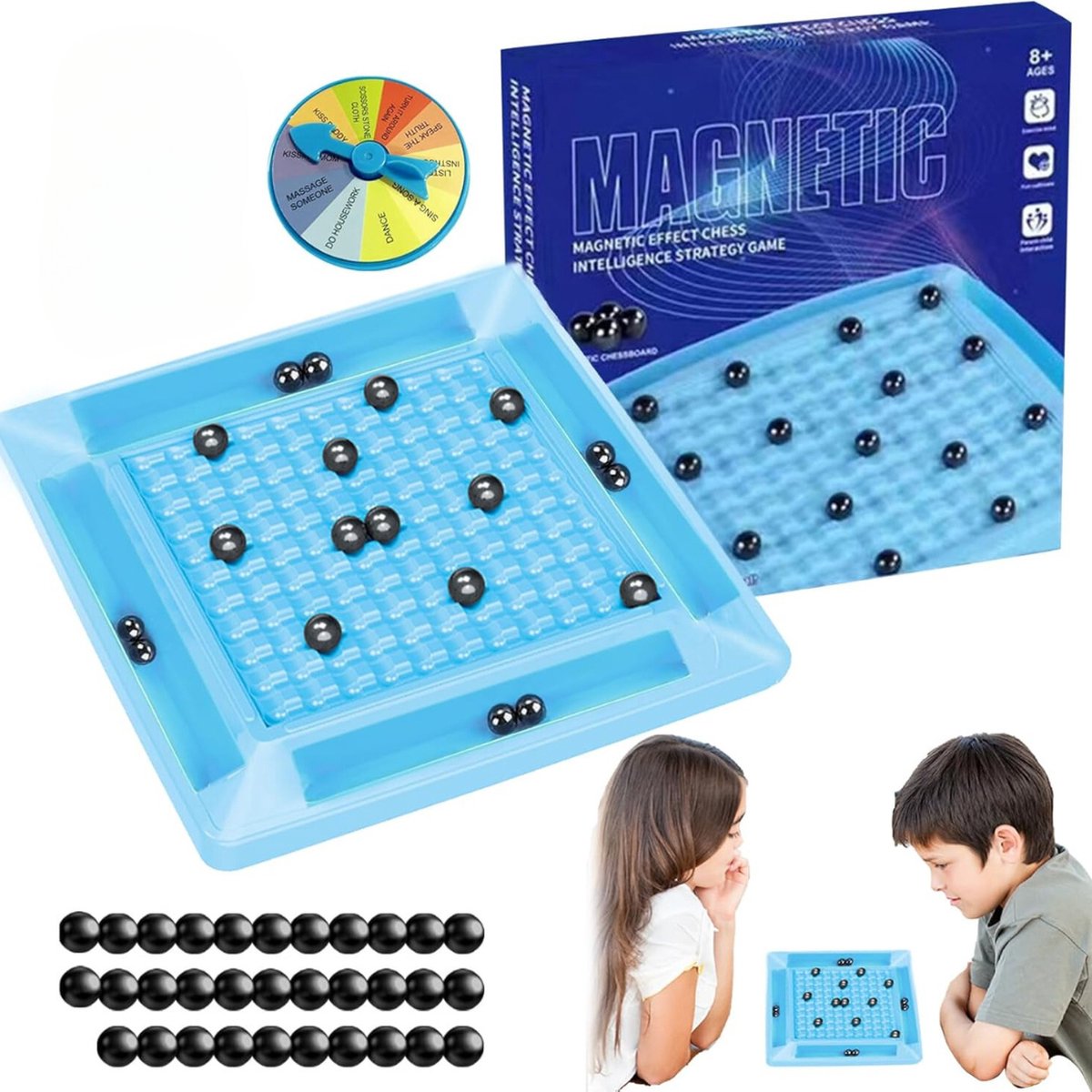 Solacis Jeu d'échecs magnétique - Échiquier magnétique - Jeu d'échecs de voyage - Échecs - Incontournable !