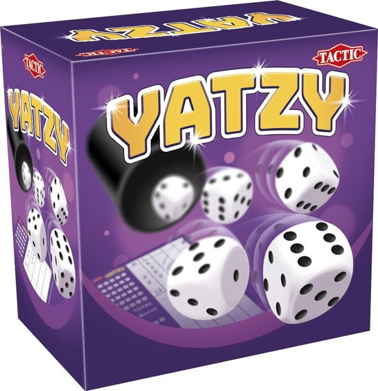 Tactic Yatzy – Dobbelspel – Klassiek Familiespel – Met Dobbelbeker en QR Uitleg – Jaar – 2 of Meer Spelers