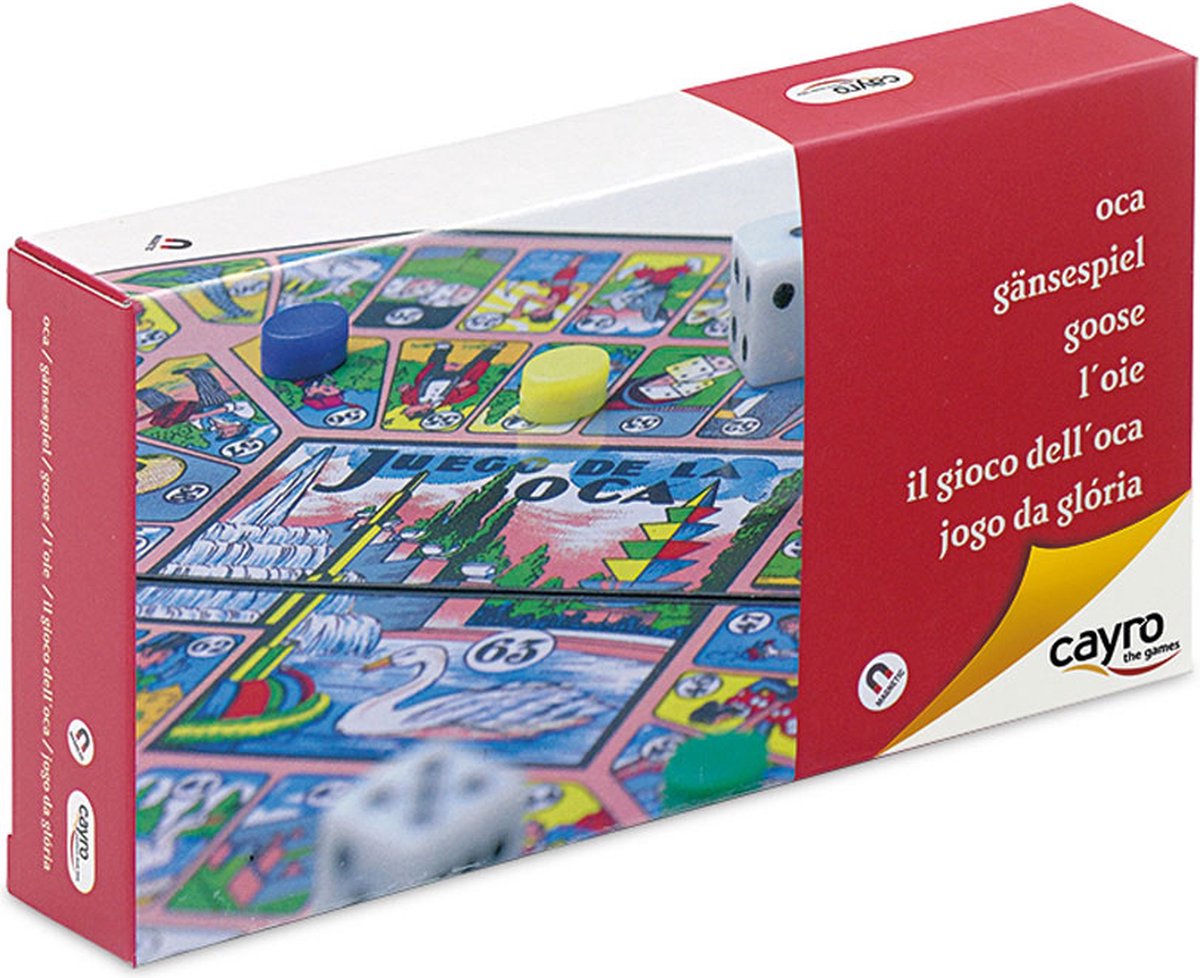 Cayro - Jeu de l'oie - Version voyage / Magnétique - Jeu de société - 2-4 Joueurs - Dès 5 ans
