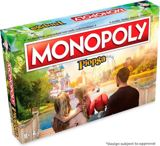 Monopoly Plopsa - Bordspel - Familiespel - Belgisch/Frans - Min leeftijd 8 jaar - 2 tot 6 spelers