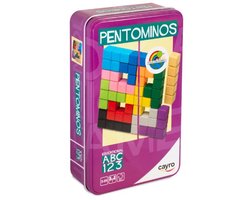 PENTOMINOS METAL BOX - Geronimo Games - Cayro - Travel spel - van 6 jaar oud