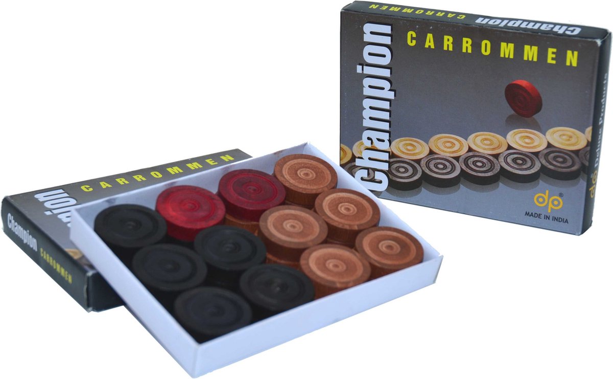 HOT Games Carrom speelstenen set Champion.
