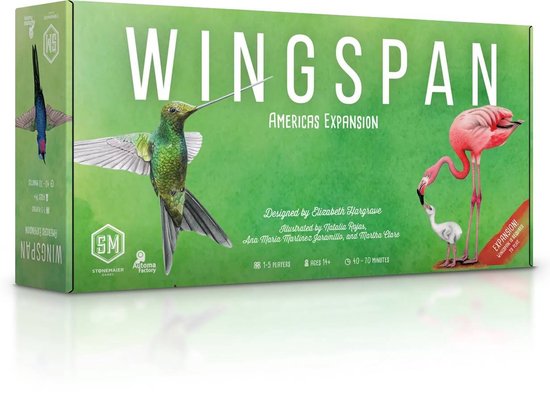 Asmodee bordspel Wingspan Americas uitbreiding - strategisch kaartspel.