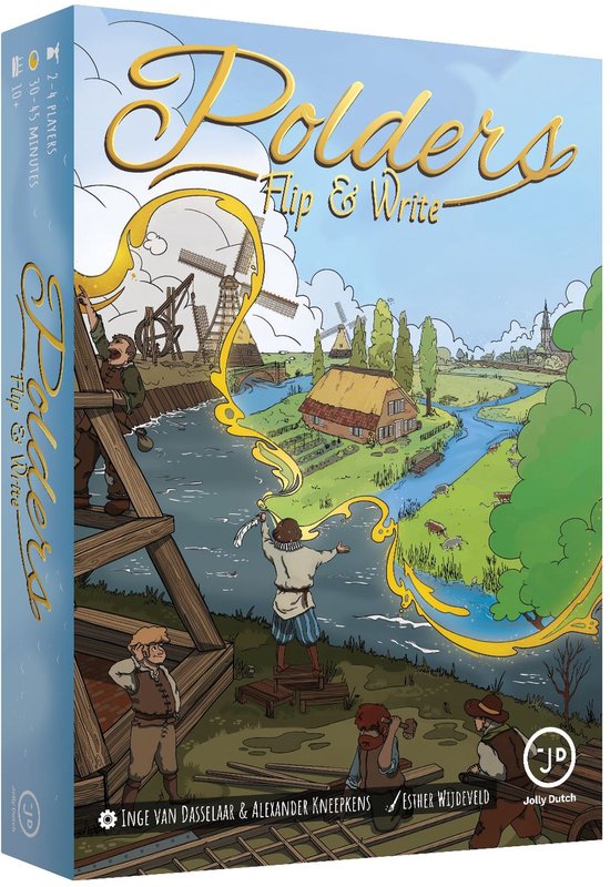 Polders: Flip & Write - Jolly Dutch - Teken- en kaartspel