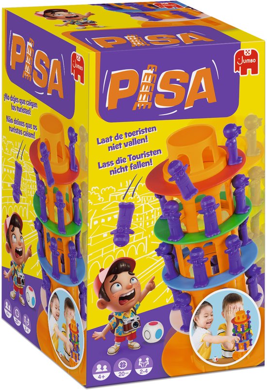 Toren van Pisa - Actiespel - jaar - 2 tot 4 spelers - Bordspel voor kinderen - Familiespel