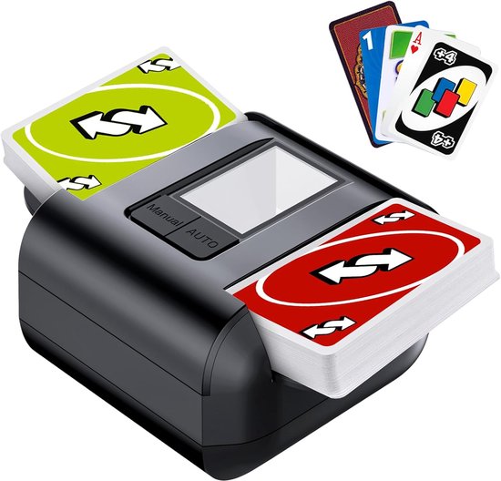 Automatische Kaartenschudder Elektrisch – Oplaadbare Kaartschudmachine -2 Decks – Card Shuffler voor Poker, UNO, Blackjack, Phase 10 & Speelkaarten – Stil & Compact
