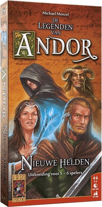 999 Games De Legenden van Andor: Nieuwe Helden 5/6 Uitbreiding - Jeu de plateau coopératif