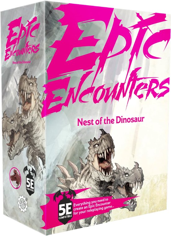 Epic Encounters Nest of the Dinosaur - Figurines RPG - Steamforged Games