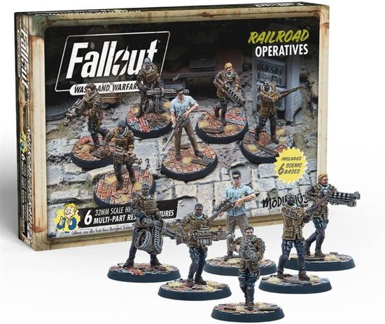 Fallout: Wasteland Warfare - Railroad: Operatives - Uitbreiding - Modiphius Entertainment - Ongeschilderd