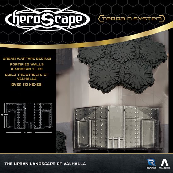 Heroscape The Urban Landscape of Valhalla Terrain - Terrein uitbreiding - Engels