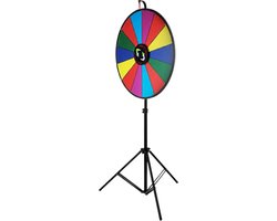 Rad van fortuin - 61cm - Fortuinwiel - Draairad - Draaiwiel - Draaischijf - 14 Slots - Spel & Promotie