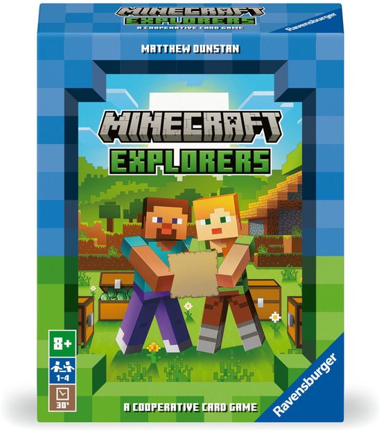 Ravensburger Minecraft Explorers - Jeu de Cartes Coopératif pour Enfants