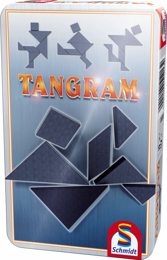 Schmidt® - Tangram - Klassiek denkspel - Creatief puzzelspel met 7 vormen - jaar - 1+ spelers